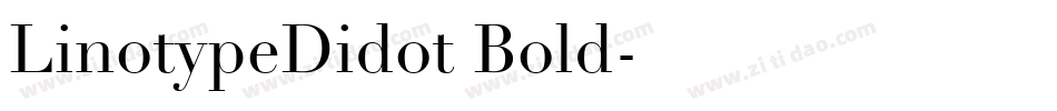 LinotypeDidot Bold字体转换